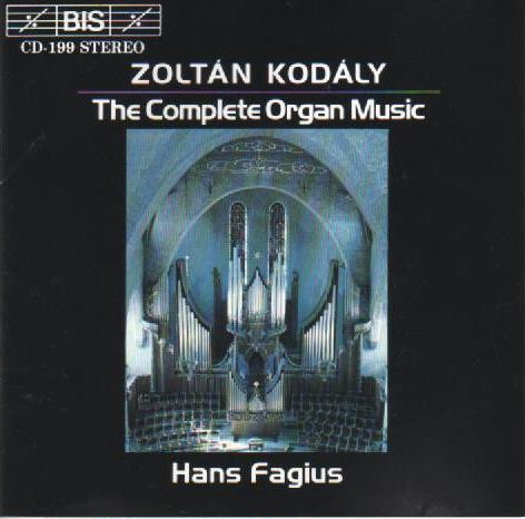 KOD - THE COMPLETE ORGAN MUSIC CD FAGIUS