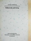 Alfred Hendler - Völkerrecht und Krieg [antikvár]