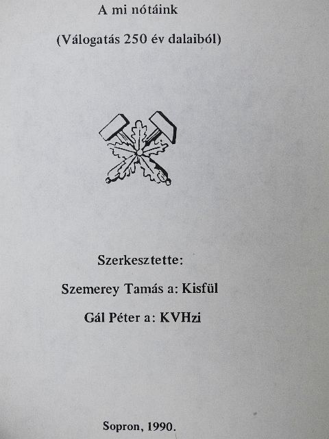 A mi nótáink [antikvár]