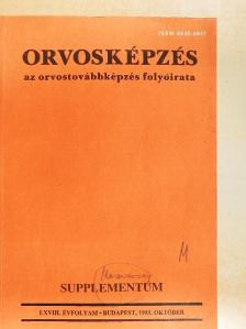 Dr. Cholnoky Péter - Orvosképzés 1993. október Supplementum [antikvár]