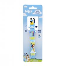 BLUEY 10-színű forgó golyóstoll díszítő elemmel