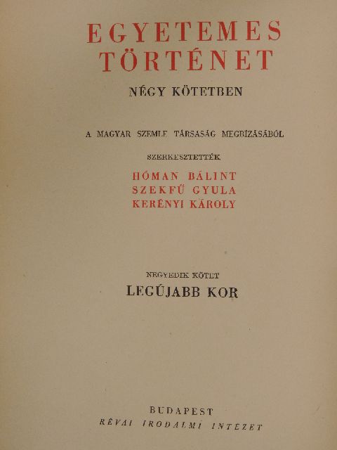 Altheim Ferenc - Egyetemes történet IV. [antikvár]