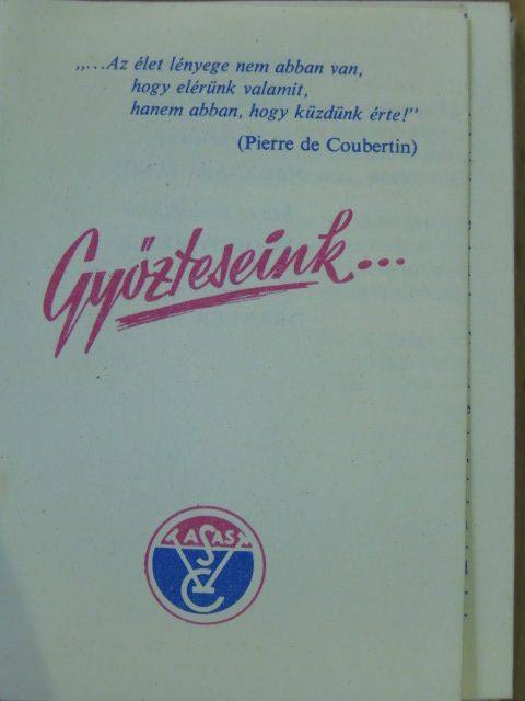 Fügedy Péter - Győzteseink... (minikönyv) [antikvár]