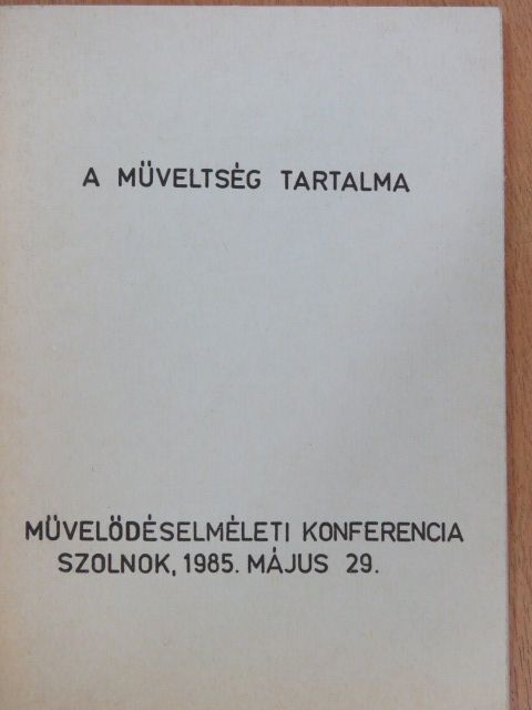 Császár Ákos - A műveltség tartalma [antikvár]