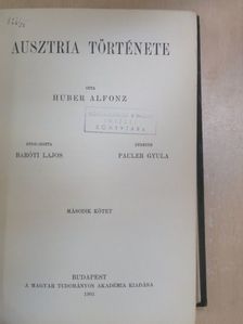 Huber Alfonz - Ausztria története II. (töredék) [antikvár]