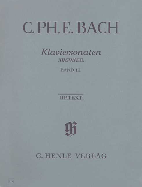 BACH, C.PH.E. - KLAVIERSONATEN, AUSWAHL BAND III URTEXT (BERG-BÖRNER)