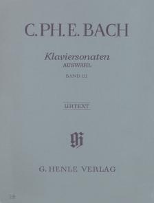 BACH, C.PH.E. - KLAVIERSONATEN, AUSWAHL BAND III URTEXT (BERG-BÖRNER)