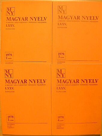 A. Molnár Ferenc - Magyar Nyelv 1979/1-4. [antikvár]