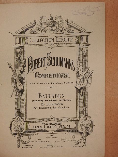 Robert Schumann - Robert Schumann's Compositionen - Balladen [antikvár]