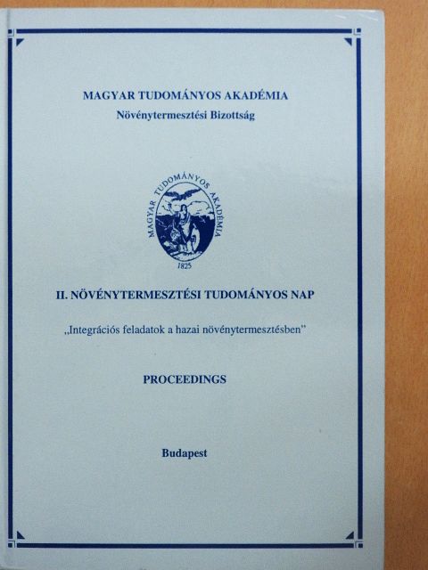 Antal József - II. Növénytermesztési tudományos nap [antikvár]