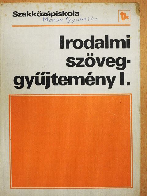 Alkaiosz - Irodalmi szöveggyűjtemény I. [antikvár]