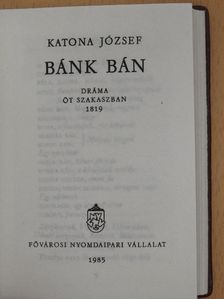 Katona József - Bánk bán [antikvár]