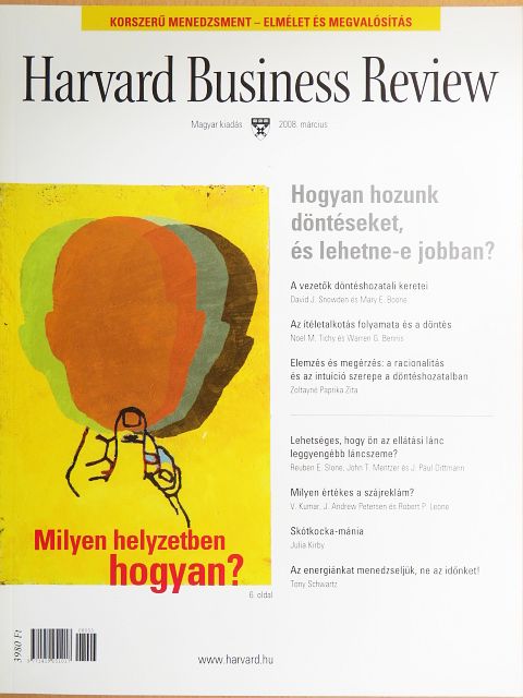 Zoltayné Paprika Zita - Harvard Business Review 2008. március [antikvár]