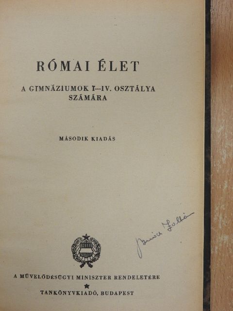 Dr. Majoros József - Római élet [antikvár]
