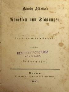 Heinrich Zschokke - Heinrich Zschokke's Novellen und Dichtungen 7. (gótbetűs) [antikvár]