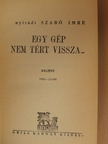 Nyirádi Szabó Imre - Egy gép nem tért vissza... [antikvár]