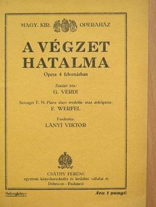 Verdi - A végzet hatalma [antikvár]