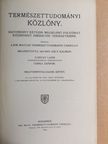 Dorner Béla - Természettudományi Közlöny 1916. január-deczember/Pótfüzetek a Természettudományi Közlönyhöz 1916. január-deczember [antikvár]
