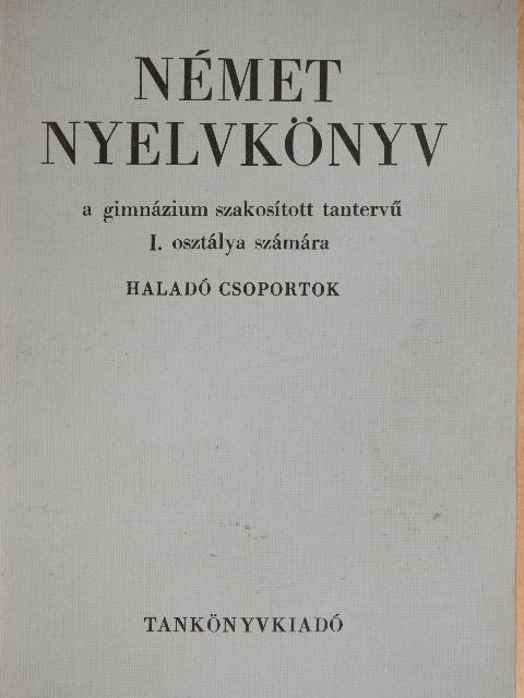 Dr. Tálasi Istvánné - Német nyelvkönyv I. [antikvár]