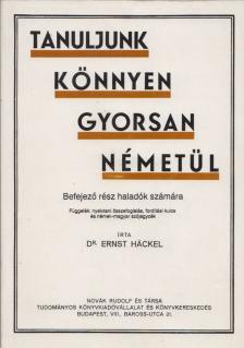 Dr. Ernst Häckel - Tanuljunk könnyen gyorsan németül [antikvár]