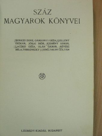 Berkes Imre - Száz magyarok könyvei III. [antikvár]