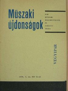 Dr. Rácz Zoltán - Műszaki Újdonságok 1976/3. MUV 31-42. [antikvár]