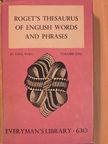 Peter Roget - Roget's Thesaurus of English Words and Phrases I. (töredék) [antikvár]