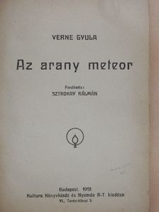 Verne Gyula - Az arany meteor [antikvár]
