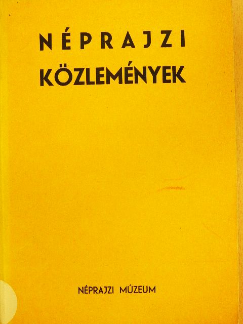 Néprajzi közlemények XXV. [antikvár]