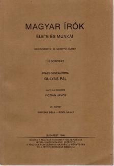 GULYÁS PÁL - Magyar írók élete és munkái VII. [antikvár]