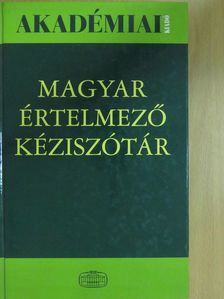 Magyar értelmező kéziszótár [antikvár]