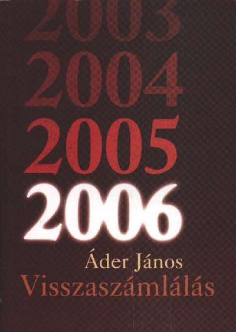 Áder János - Visszaszámlálás [antikvár]