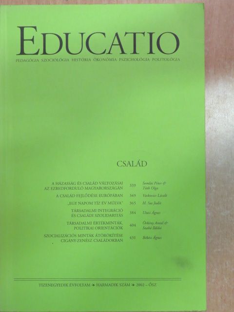 Békési Ágnes - Educatio 2002. ősz [antikvár]