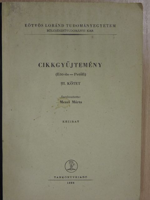 Babits Mihály - Cikkgyűjtemény III. [antikvár]