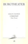 NESTROY, JOHANN - Umsonst [antikvár]