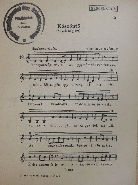 Kerényi György - Köszöntő [antikvár]