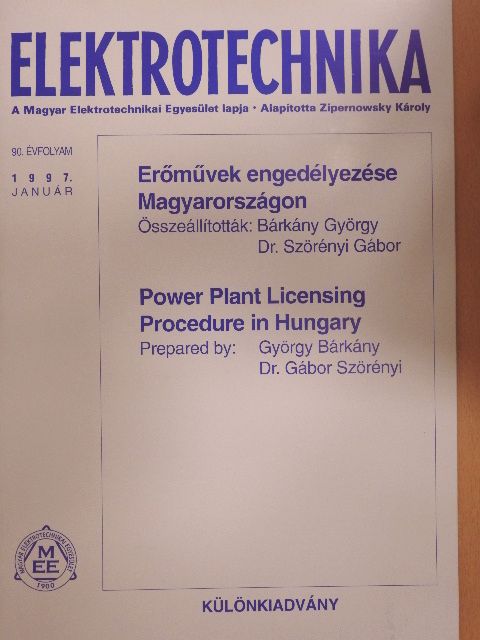 Elektrotechnika 1997. január [antikvár]