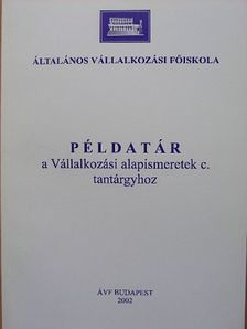 Tóth-Szabó Anna - Példatár a Vállalkozási alapismeretek c. tantárgyhoz [antikvár]