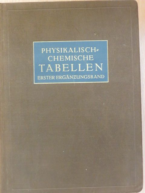 Landolt-Börnstein Physikalisch-chemische Tabellen I. [antikvár]