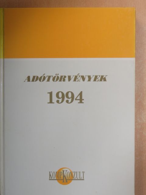 Adótörvények 1994 [antikvár]