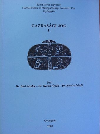 Dr. Bíró Sándor - Gazdasági jog I. [antikvár]