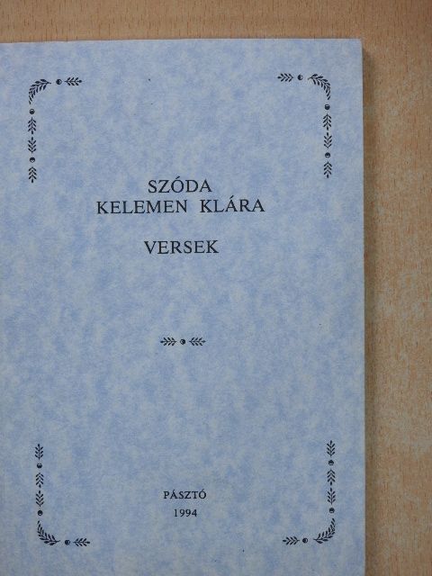 Szóda Kelemen Klára - Versek [antikvár]