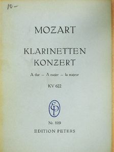 W. A. Mozart - Konzert für Klarinette und Orchester [antikvár]
