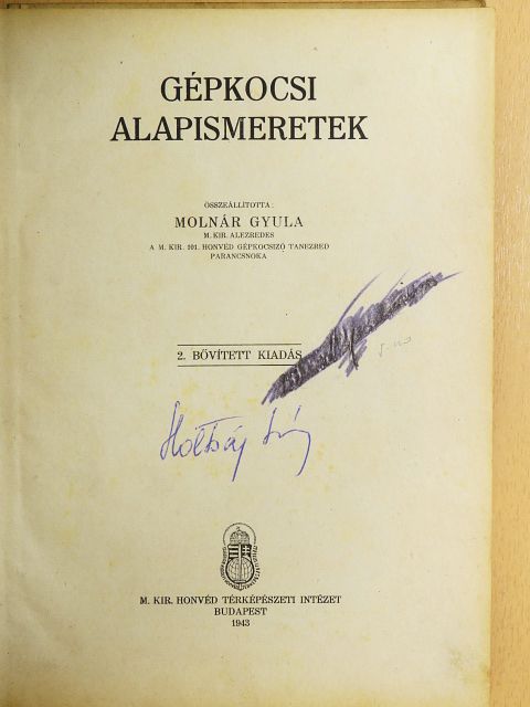 Gépkocsi alapismeretek [antikvár]
