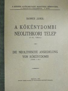 Banner János - A kökénydombi neolithkori telep [antikvár]