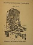A budapesti múzeumok programja 1972. június [antikvár]