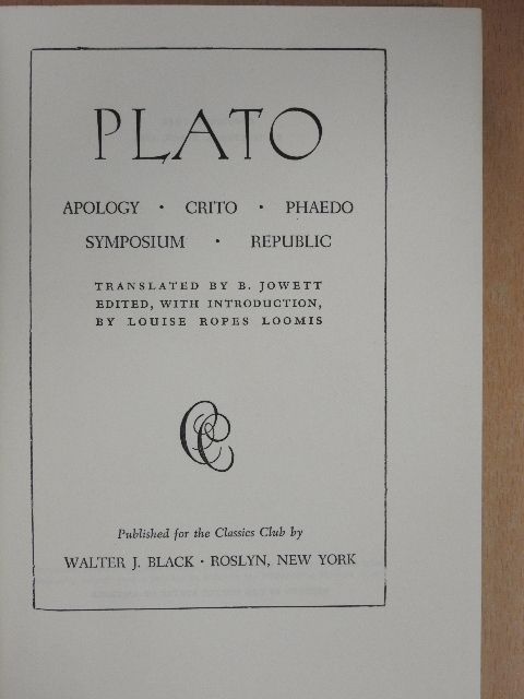 Plato - Five Great Dialogues [antikvár]