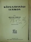 Heller Farkas - Közgazdasági lexikon [antikvár]