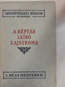 A Szépművészeti Múzeum régi képtárának leiró lajstroma [antikvár]