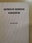 Haszpra Ottó - Hatnyelvű geodéziai szakszótár IV. [antikvár]